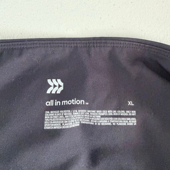All in Motion Leggings Womens XL Black 27" Inseam Mid-rise Yoga Gym Athletic - Picture 6 of 8